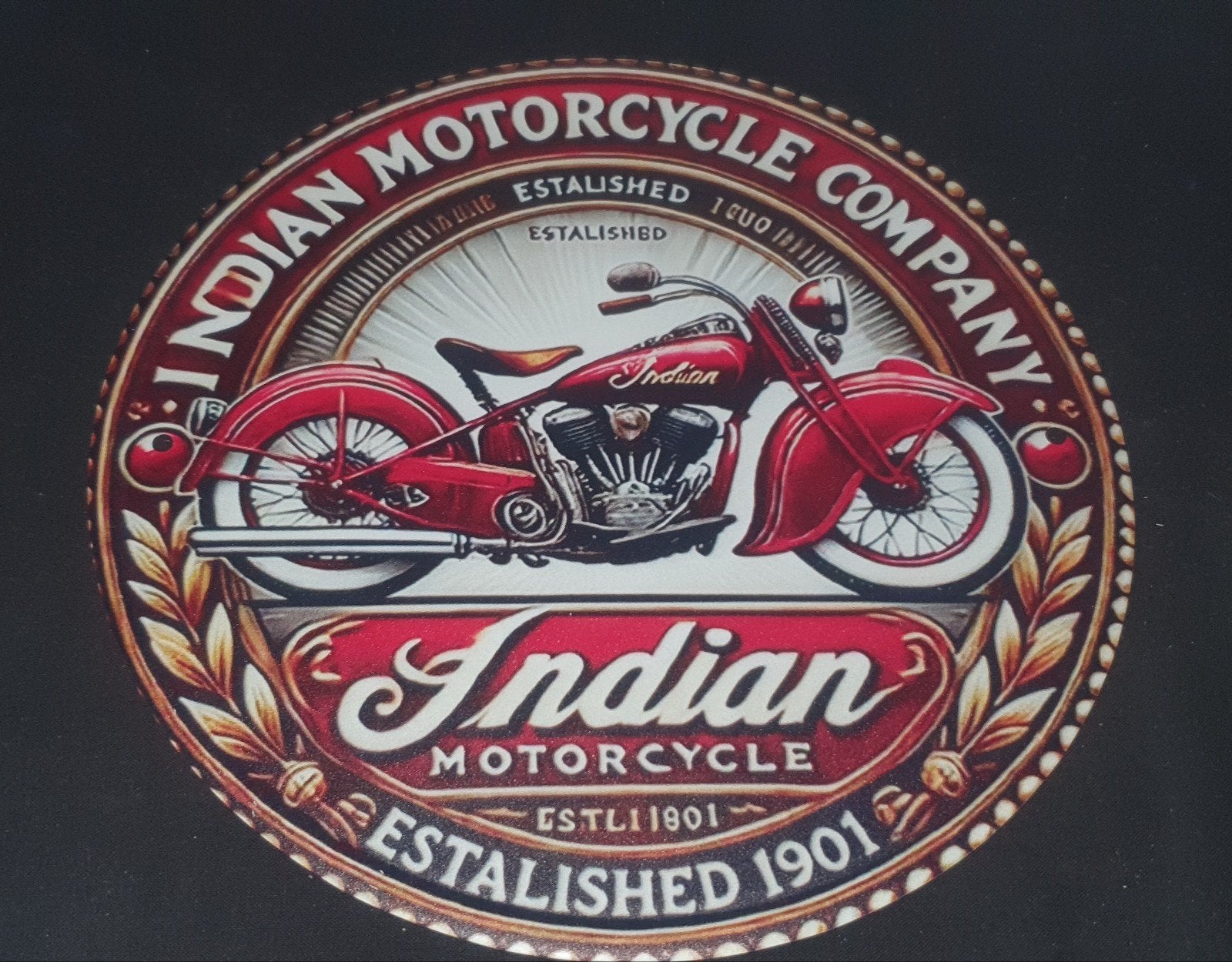 Indian Motorcycle Company wandbord, Ophalen of Verzenden, Nieuw, Reclamebord