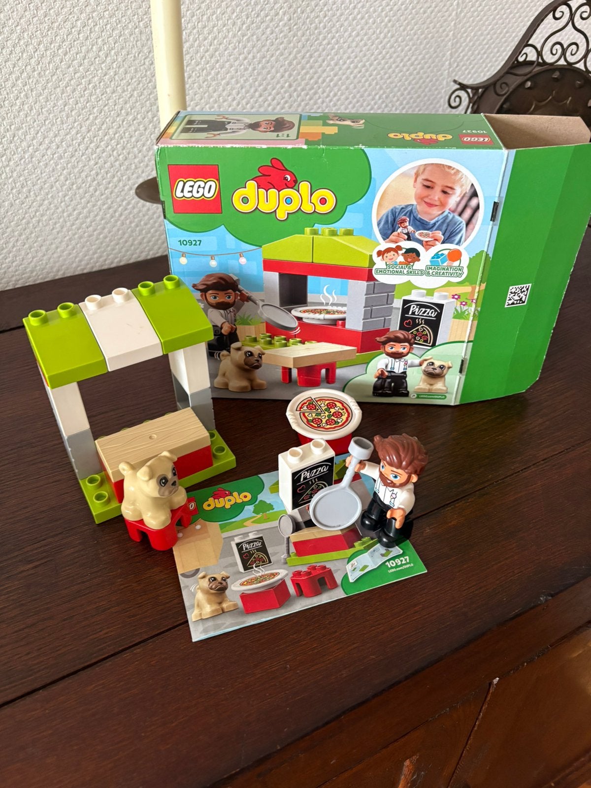Pizzastand Duplo Lego item nr: 10927, Inclusief instructies, Overige thema's, Ophalen of Verzenden, Zo goed als nieuw
