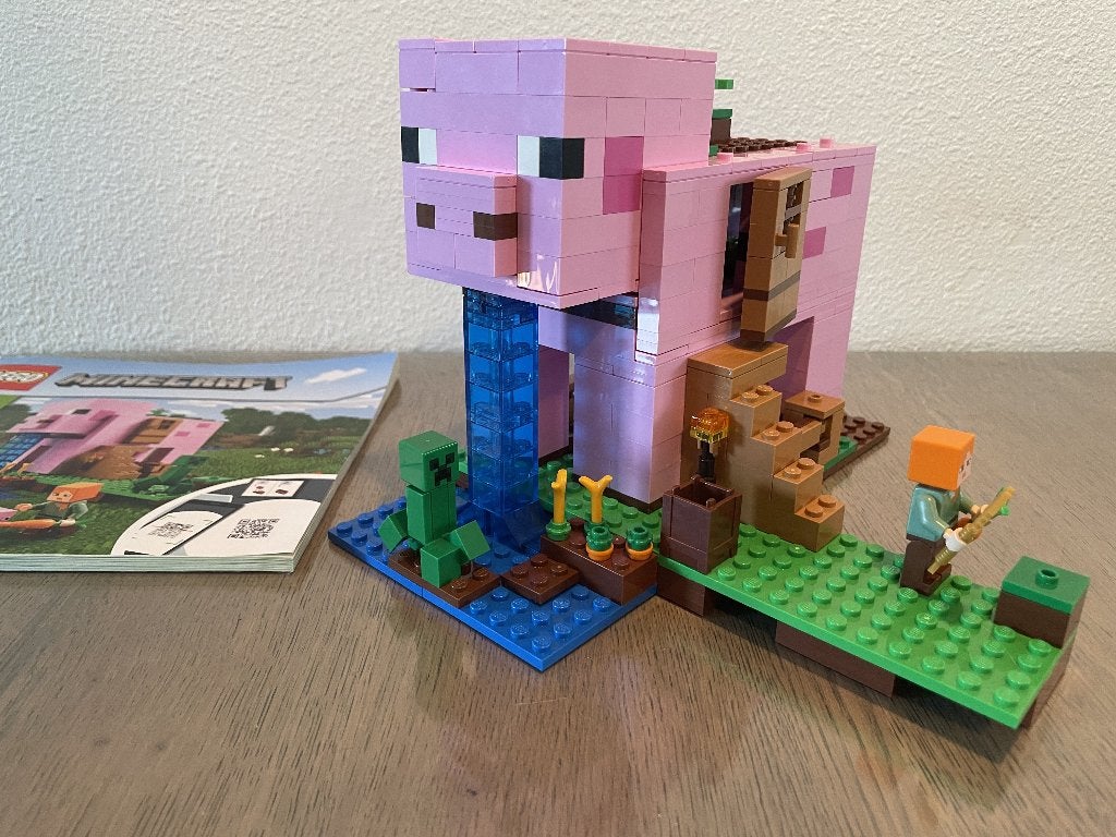 Lego Minecraft Varkenshuis 21170, Minecraft, Lego, Ophalen of Verzenden, Zo goed als nieuw