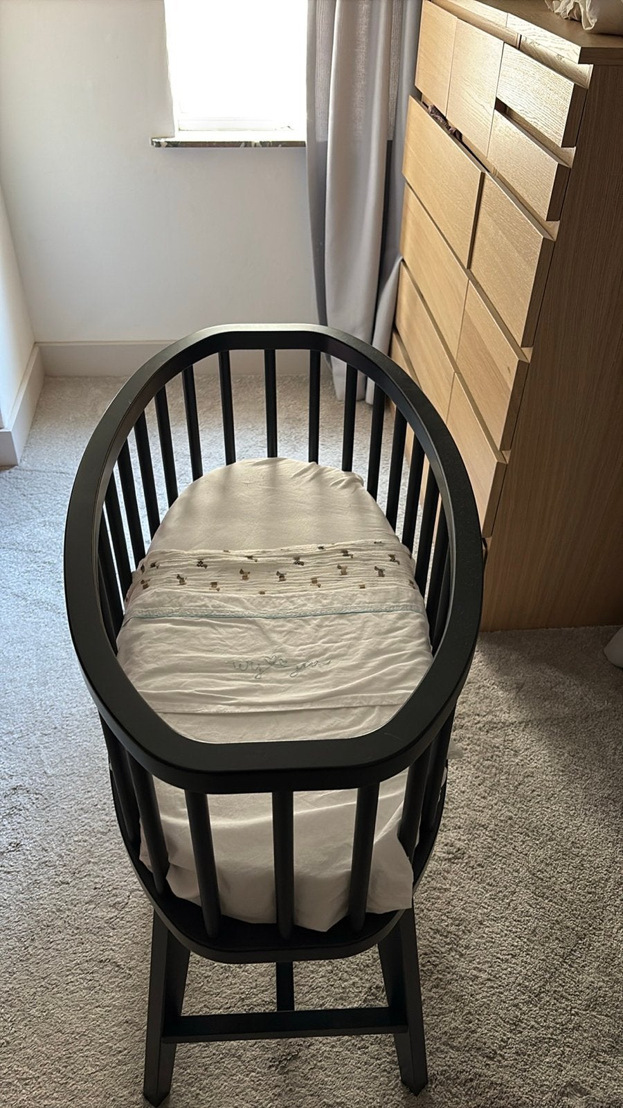 Kidsmill Lars baby wiegje inclusief matrasje, Ophalen, Zo goed als nieuw, Wieg