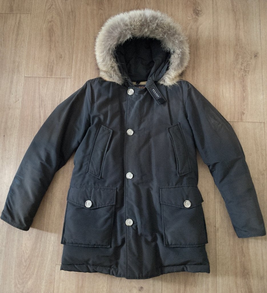 Originele Woolrich Parka  - Zwart - Maat XS, Kleding | Heren, Zwart, Ophalen of Verzenden, Maat 46 (S) of kleiner, Gedragen