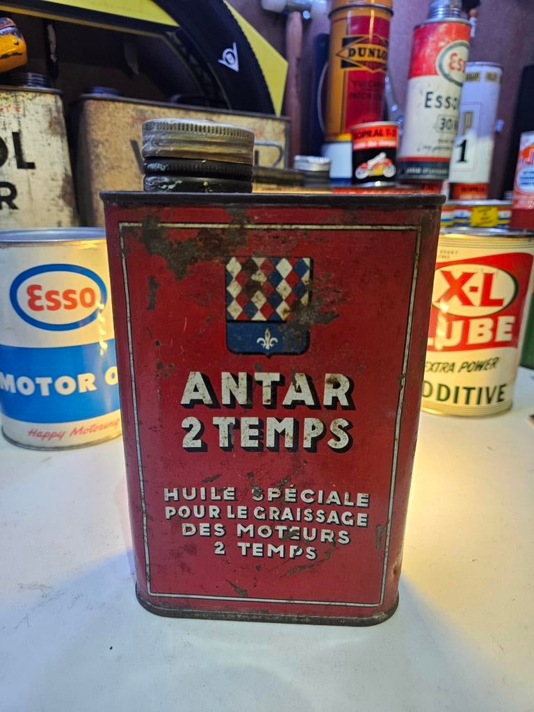 Antar olieblik tweetakt 2T 1 liter 2 temps, Ophalen, Gebruikt, Overige