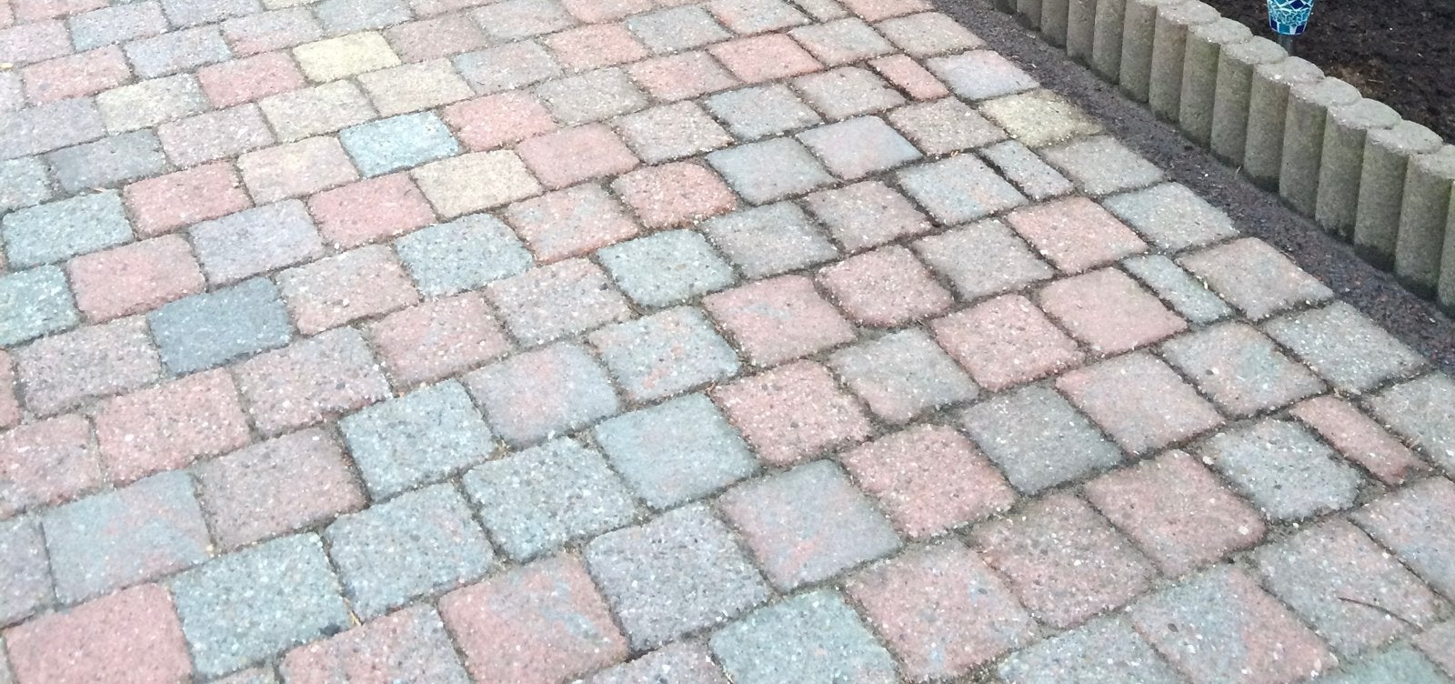 gratis ca. 5,2 m² gebruikte getrommelde koppelstones stenen, Ophalen, Zo goed als nieuw, Beton, Klinkers