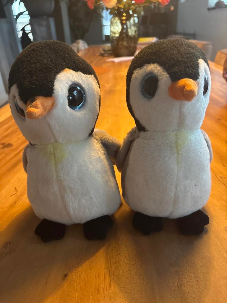 TY Pongo Pinguïn Knuffels - Set van 2, 25 cm, Ophalen of Verzenden, Zo goed als nieuw, Overige typen