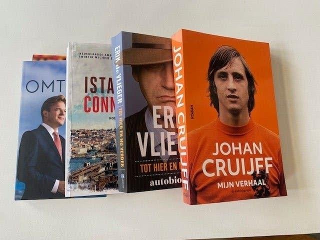 Cruijff,Vlieger,Omtzigt, Istanboel 4 boeken voor € 10, Boeken, Ophalen, Zo goed als nieuw, Nederland