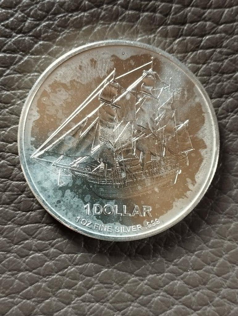 1 oz .999 zilver Cook islands 2009, Ophalen of Verzenden, Zilver