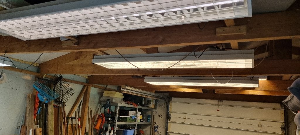 TL Bakken dubbel met sensoren Philips werkzaam, Ophalen, Zo goed als nieuw, Minder dan 50 watt, Lamp met armatuur