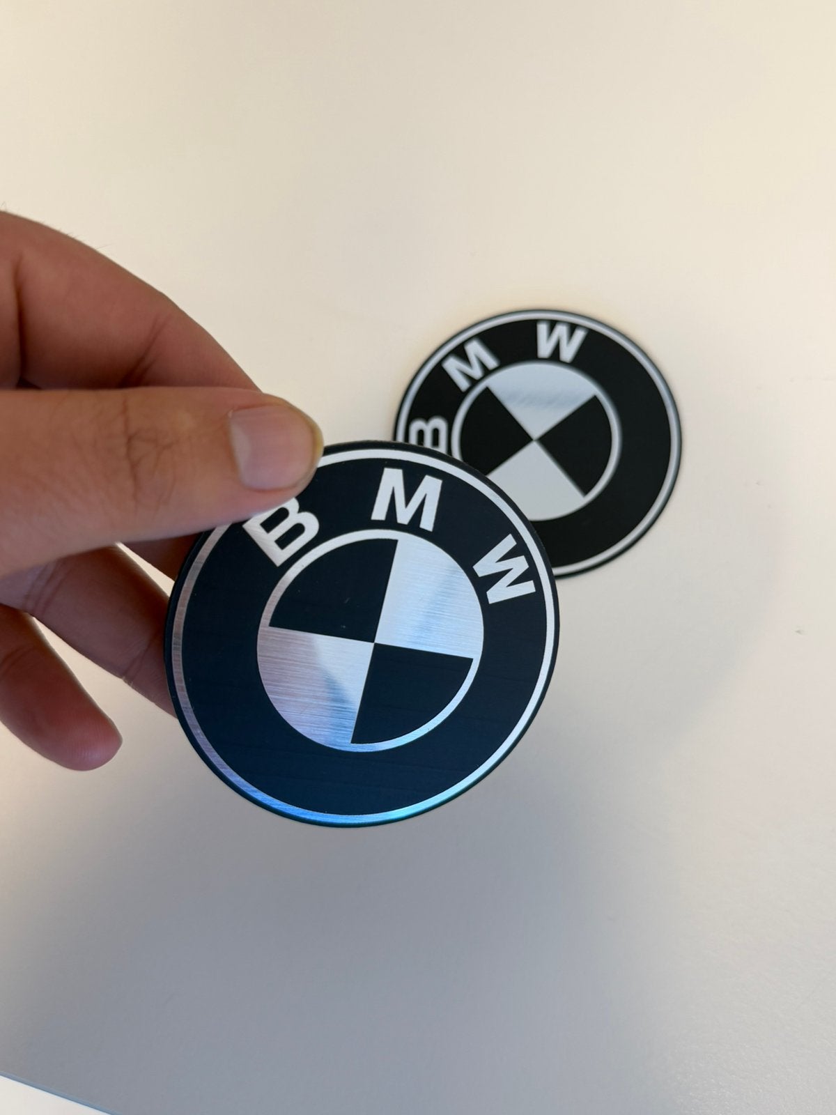 2x BMW Motor Tank Embleem 70mm Zwart GS R K Nieuw emblemen, Ophalen of Verzenden, P, P, P