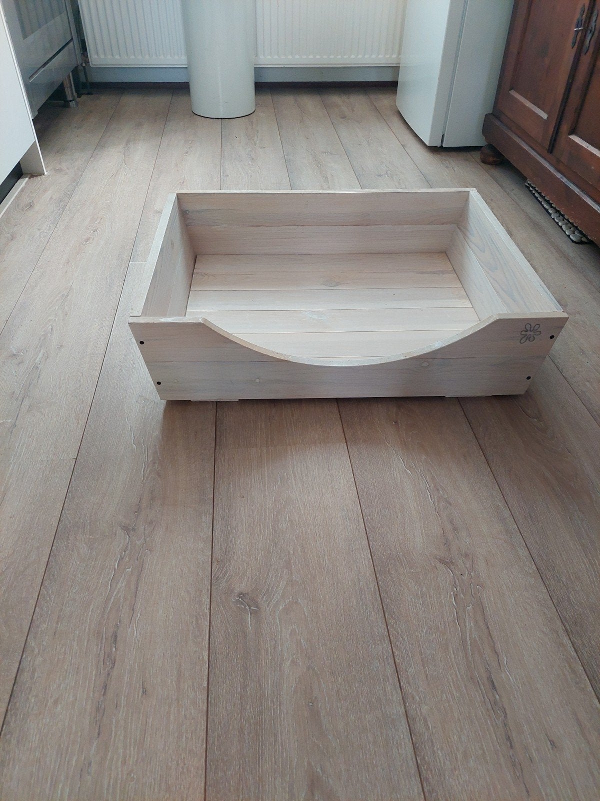 houten hondenmand White nieuw, Ophalen, Nieuw, Overige