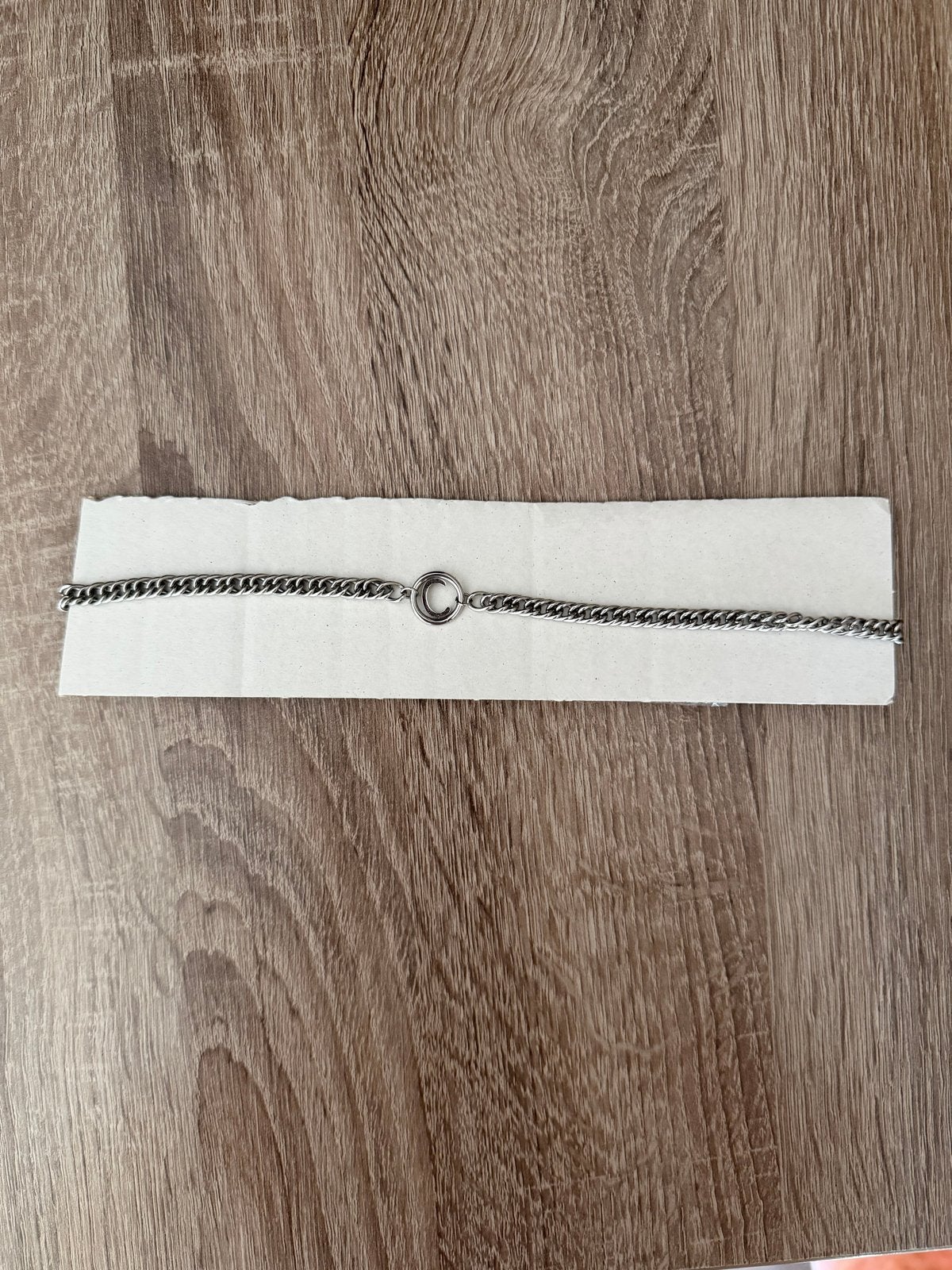 MyJewellery Ketting chunky initials - letter C, Ophalen of Verzenden, Zo goed als nieuw, Zilver, Overige materialen