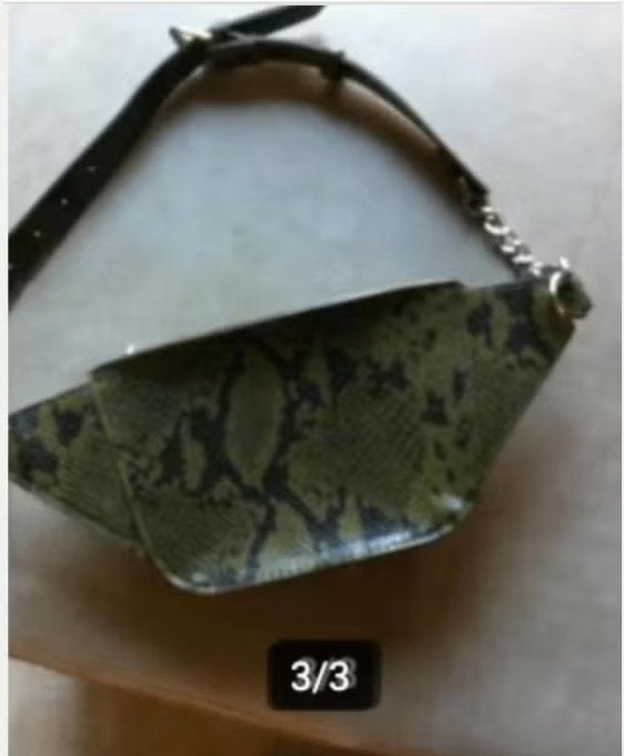 Dames heuptasje groen print L 20 H 15 cm, Sieraden, Tassen en Uiterlijk, Tassen | Damestassen, Ophalen of Verzenden, Zo goed als nieuw