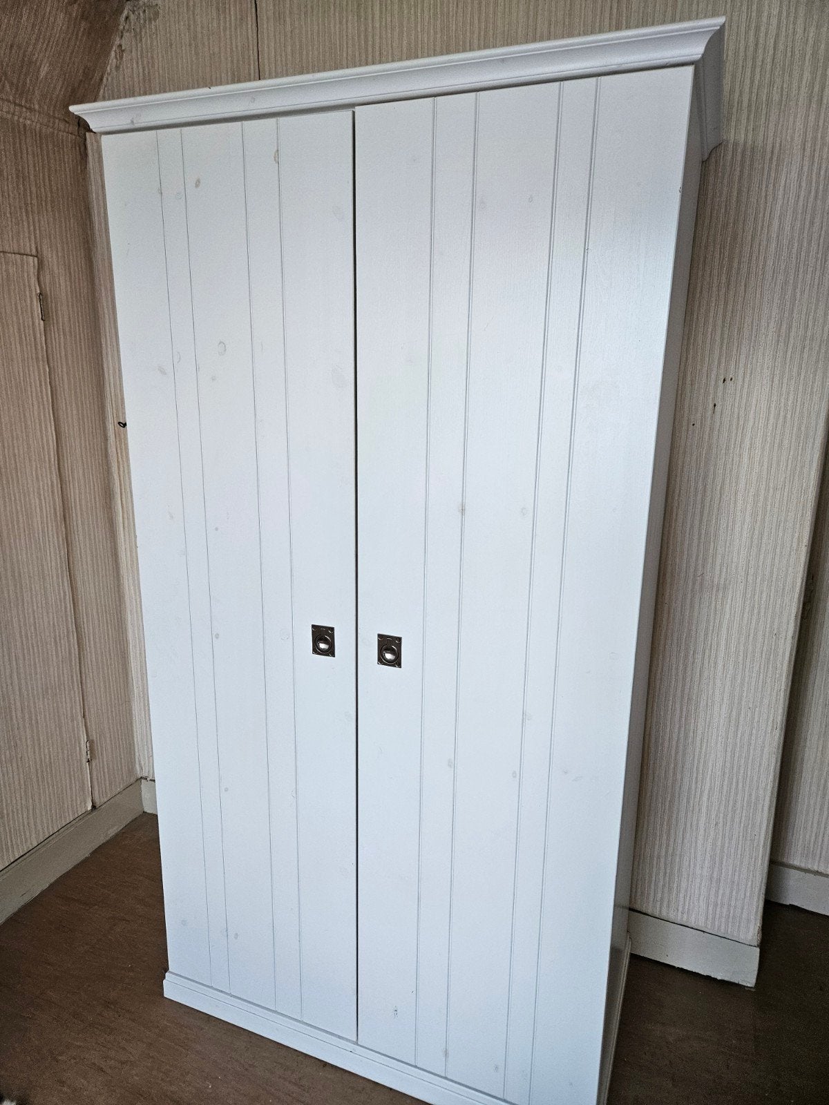 Kledingkasten hout wit, Ophalen, Gebruikt, 50 tot 100 cm, 50 tot 75 cm