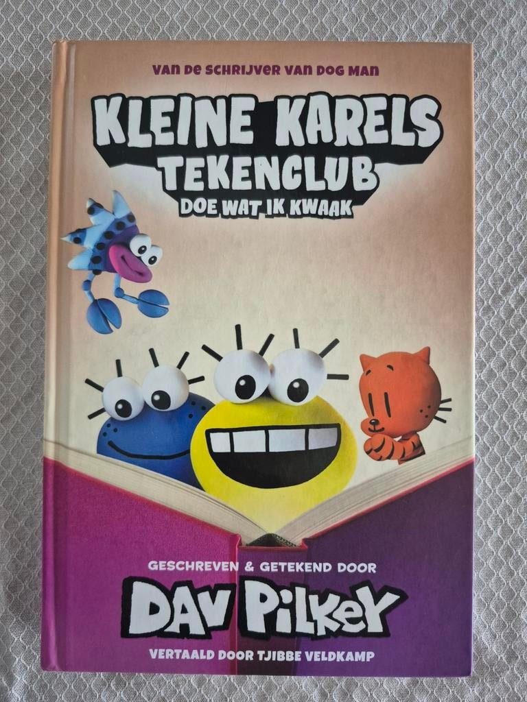 Kleine Karels Tekenclub: Doe Wat Ik Kwaak - Dav Pilkey, Ophalen of Verzenden