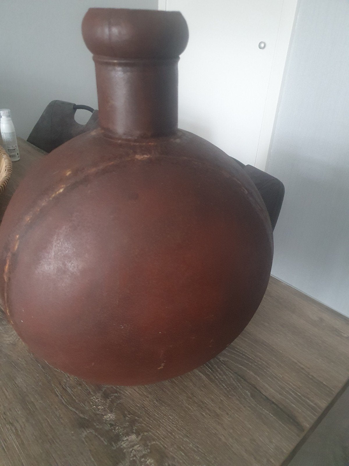 Roestkleurige decoratieve kruik - zo goed als nieuw, Ophalen of Verzenden