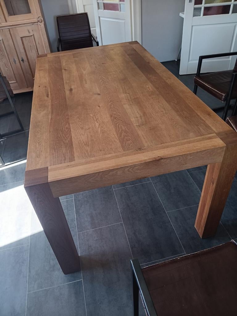 eikenhouten eettafel, Huis en Inrichting, Ophalen, 100 tot 150 cm, Eikenhout, Zo goed als nieuw