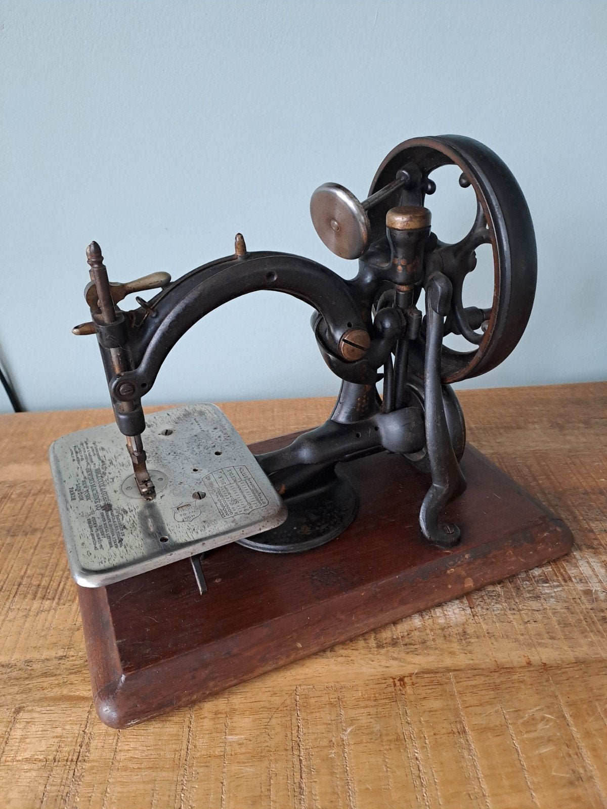 Antieke naaimachine Willcox & gibbs, Ophalen of Verzenden
