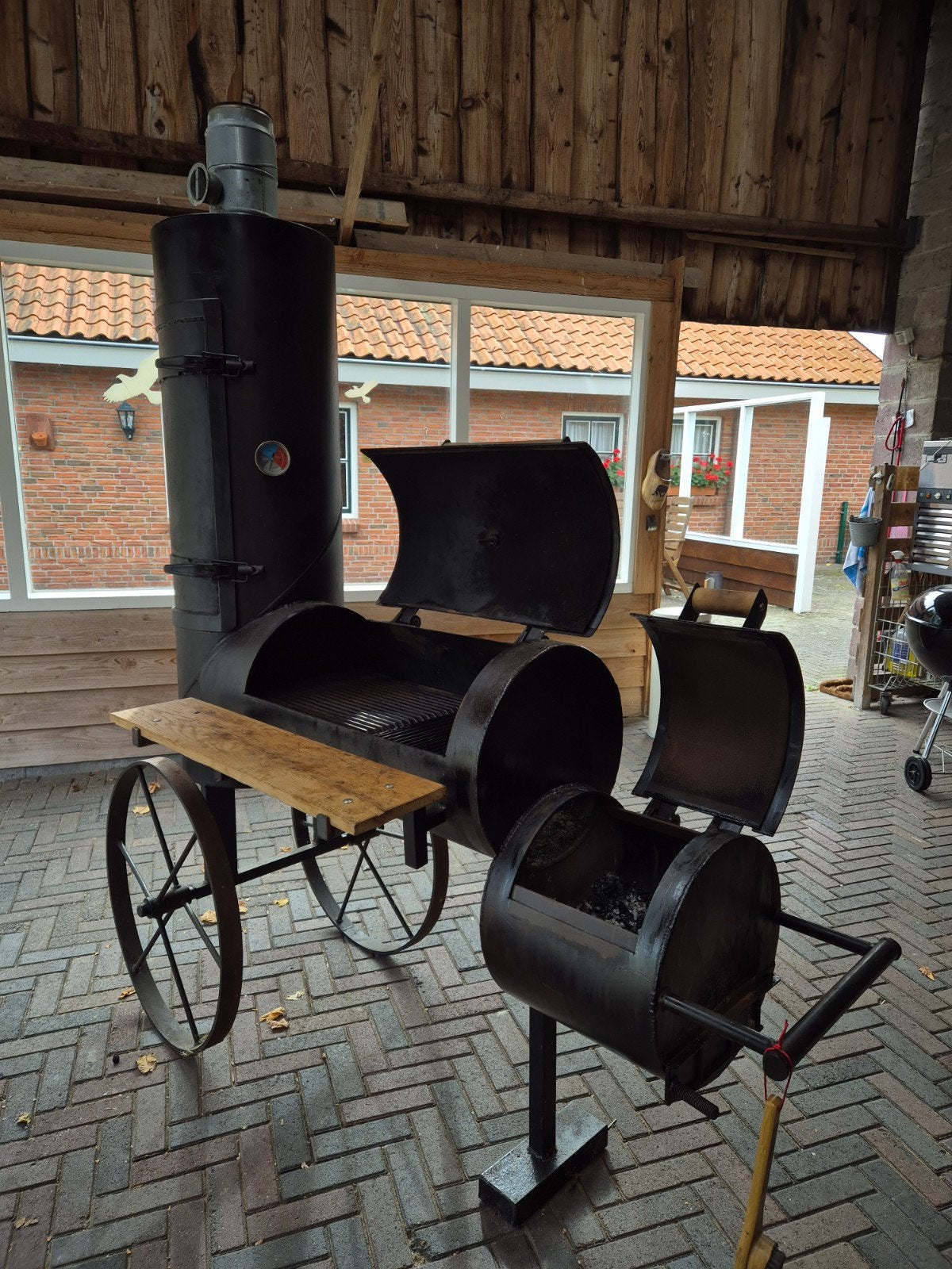 BBQ smoker, Ophalen, Gebruikt