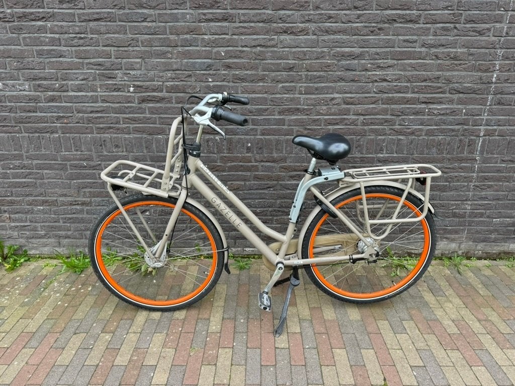 Gazelle fiets met 7 versnellingen en kinderzitjes, Ophalen, 2 zitjes, Gebruikt, 50 tot 53 cm