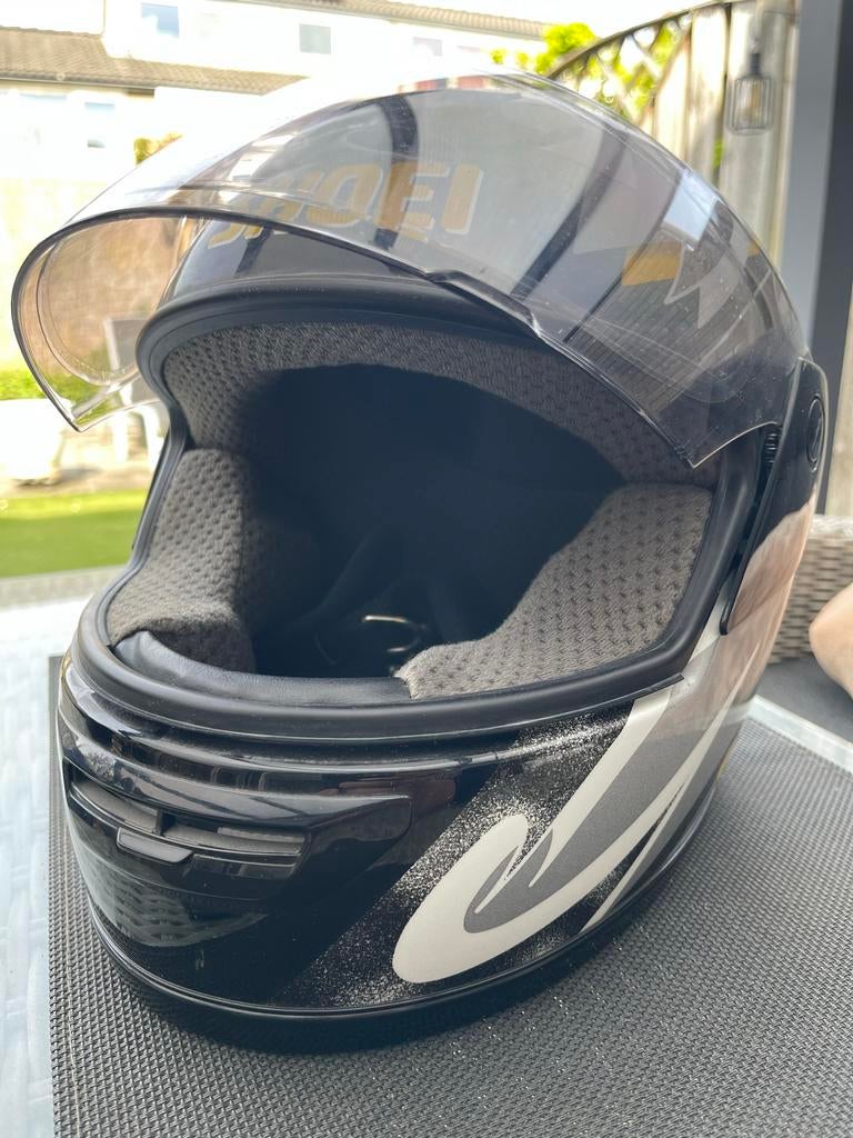 Shoei Integraalhelm - Zwart/Geel/Wit Design / Maat S, Motoren, Kleding | Motorhelmen, Ophalen, Heren, Integraalhelm, Shoei