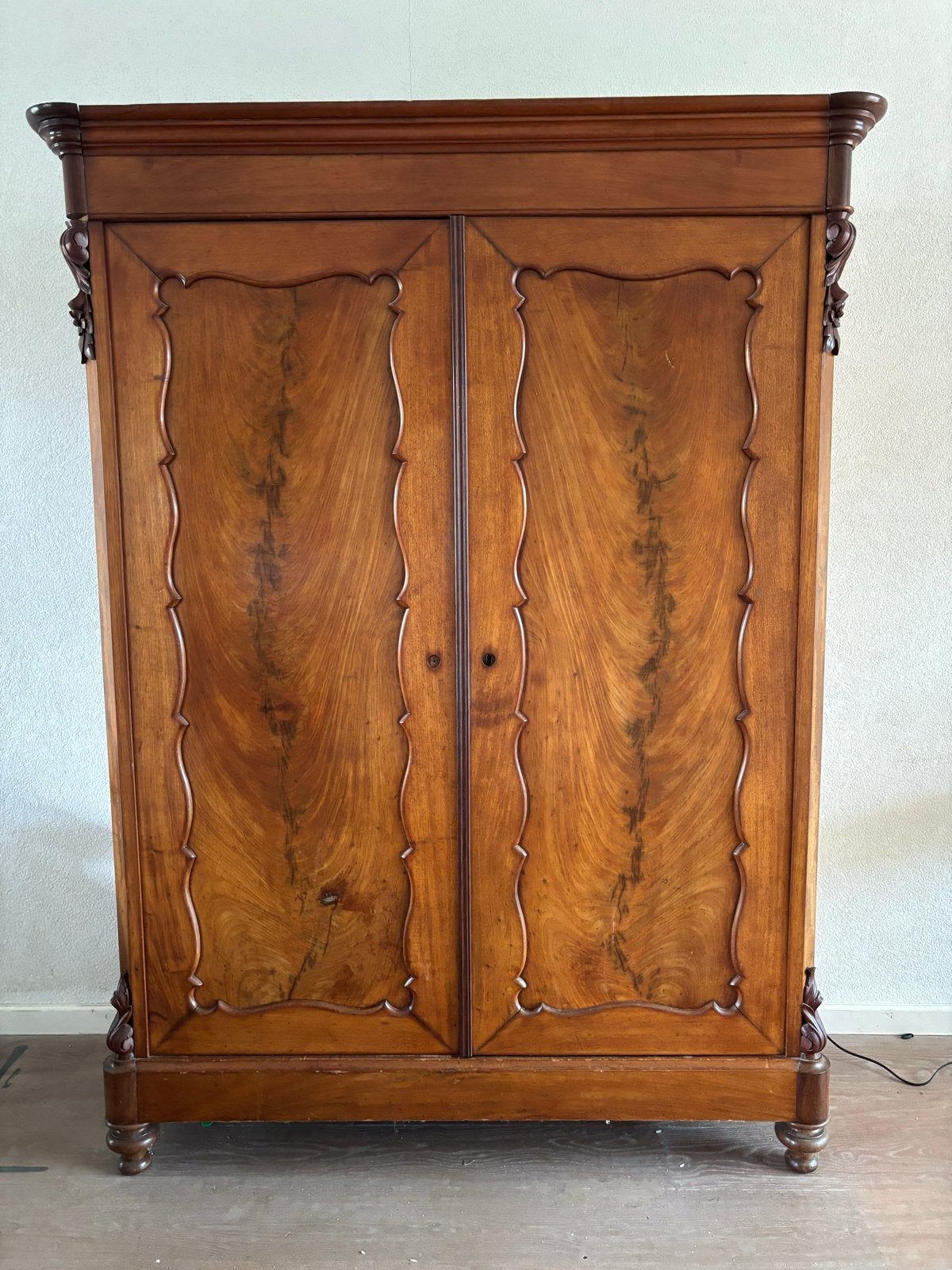 Antieke Louis Philippe/Biedermeier Linnenkast (ca. 1850-1880, Antiek en Kunst, Ophalen