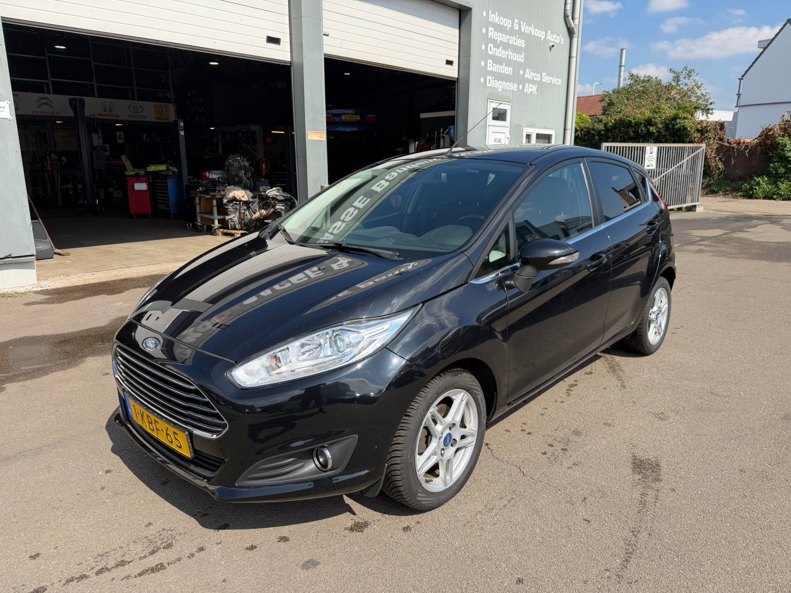 Ford Fiësta 1.0 EcoBoost 74KW/100PK 5D 2013 Zwart, Voorwielaandrijving, Euro 5, Stof, 40 €/maand