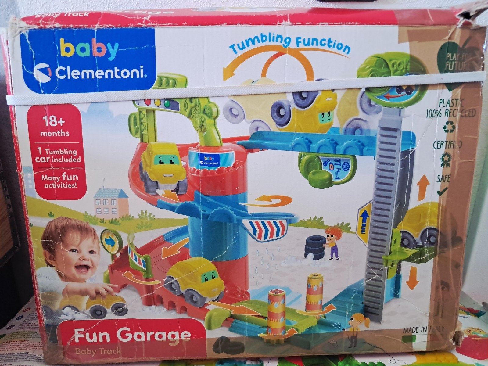 Baby Clementoni Fun Garage Baby Track - 18+ maanden, Ophalen, Gebruikt, Auto