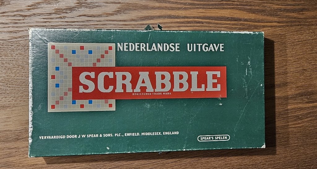 Scrabble van Spear's spelen , vintage uitvoering, Hobby en Vrije tijd, Gezelschapsspellen | Bordspellen, Ophalen of Verzenden