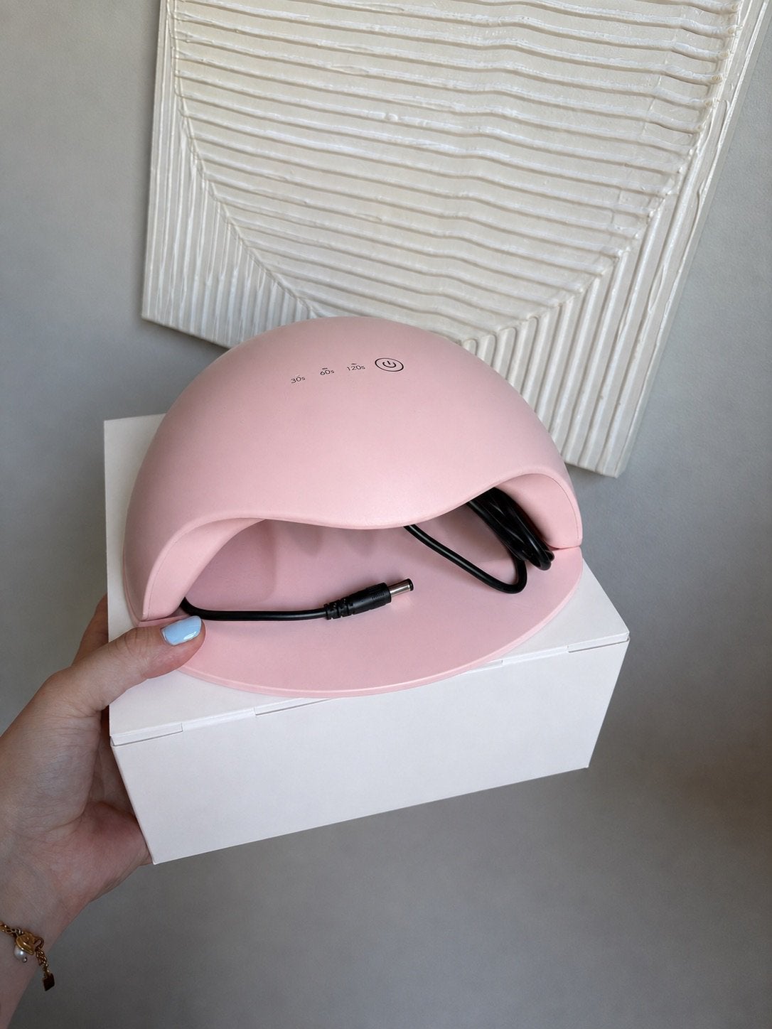 Uv lamp lichtroze pink gellac, Ophalen of Verzenden, Zo goed als nieuw, Roze, Handen en Nagels