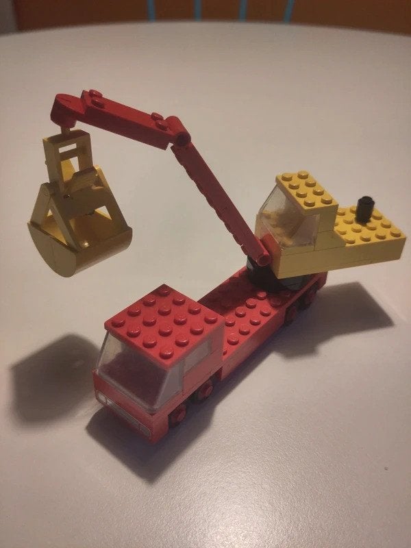Lego 689 - Truck & Shovel (1975), Gebruikt, Lego, Ophalen of Verzenden, Compleet