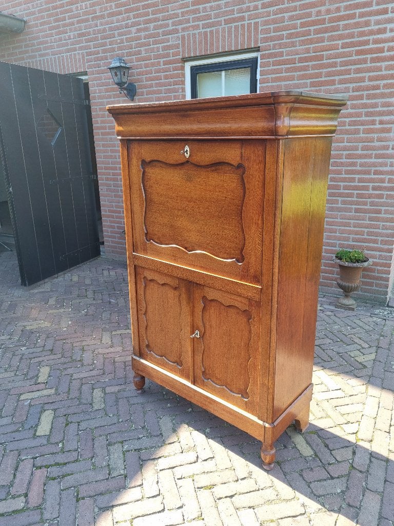 Mooie Eiken Biedermeier Secretaire /Bureau, Antiek en Kunst, Antiek | Meubels | Kasten, Ophalen