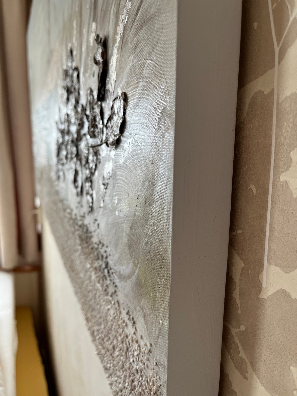 Kunstwerk, Met textuur, Overige materialen, Overige technieken, Landschap