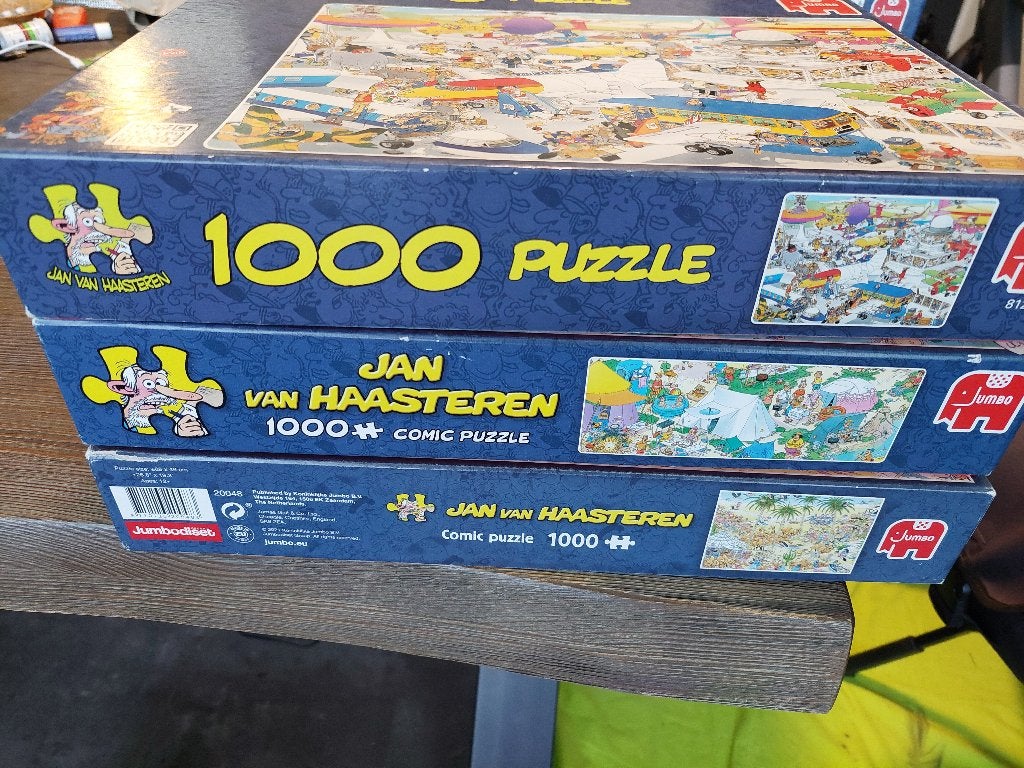 Jan van Haasteren, Ophalen, 500 t/m 1500 stukjes, Gebruikt, Legpuzzel