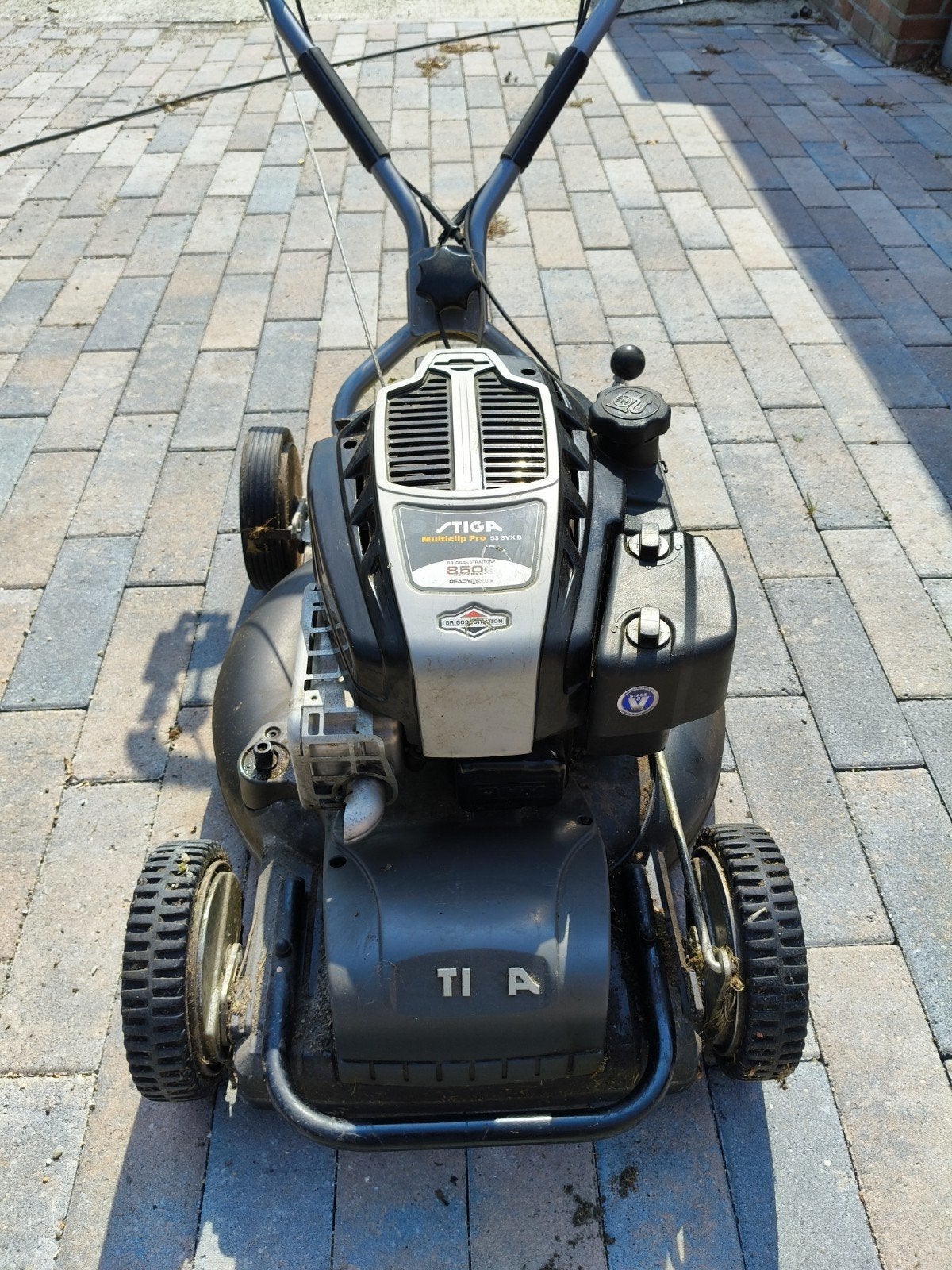 Stiga mulching handmaaimachine., Ophalen, Gebruikt, 50 cm of meer