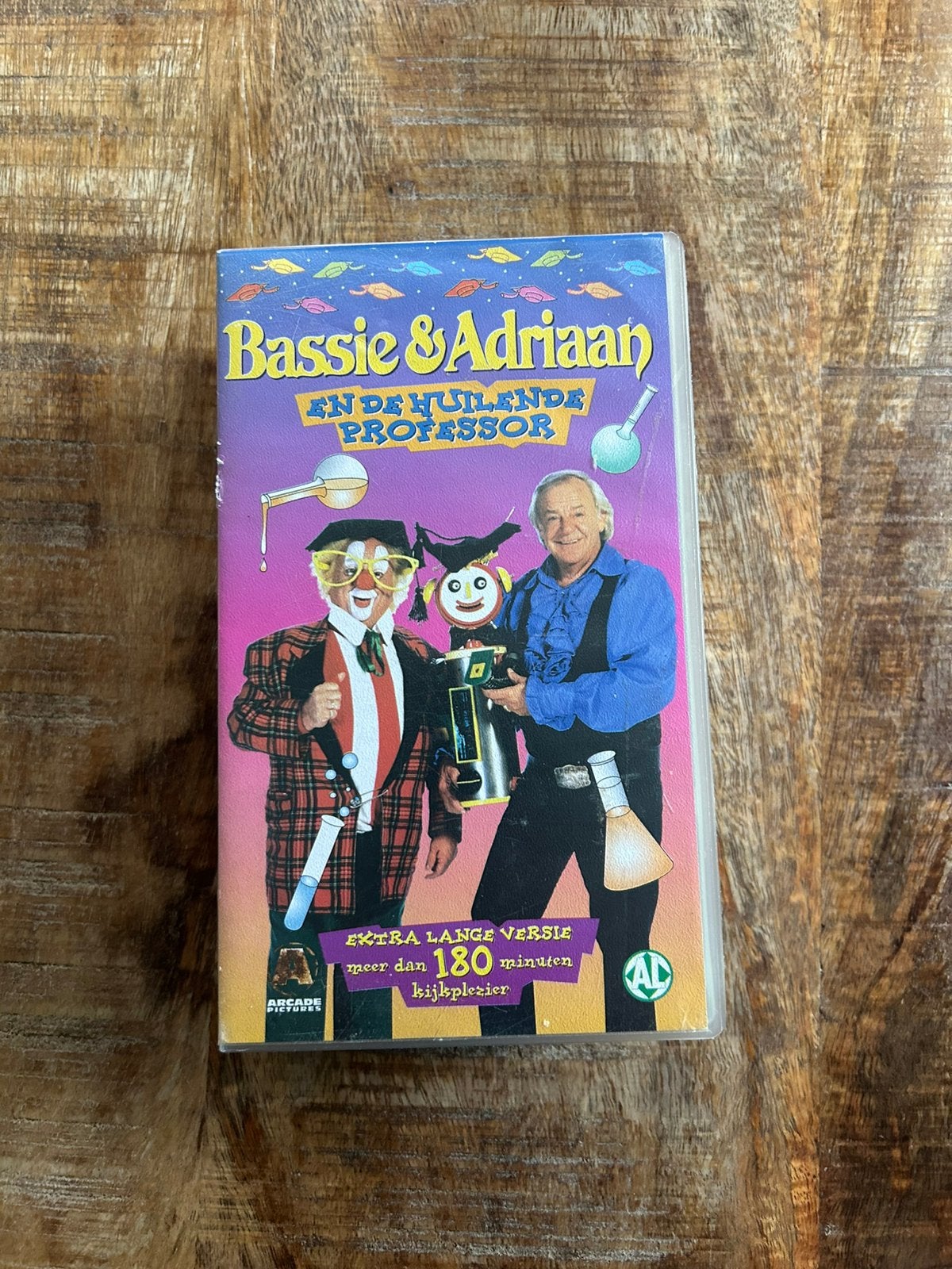 Bassie & Adriaan en de huilende professor VHS dubbelbox, Alle leeftijden, Kinderprogramma's en -films, Overige typen, Ophalen of Verzenden