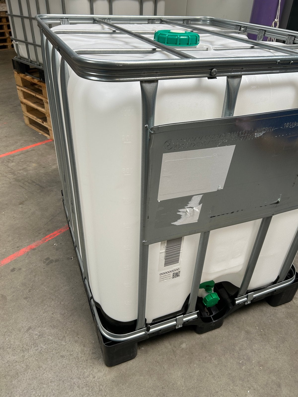 IBC 1000 liter, leeg van plantaardige olie, 150 liter of meer, Ophalen, Met kraantje