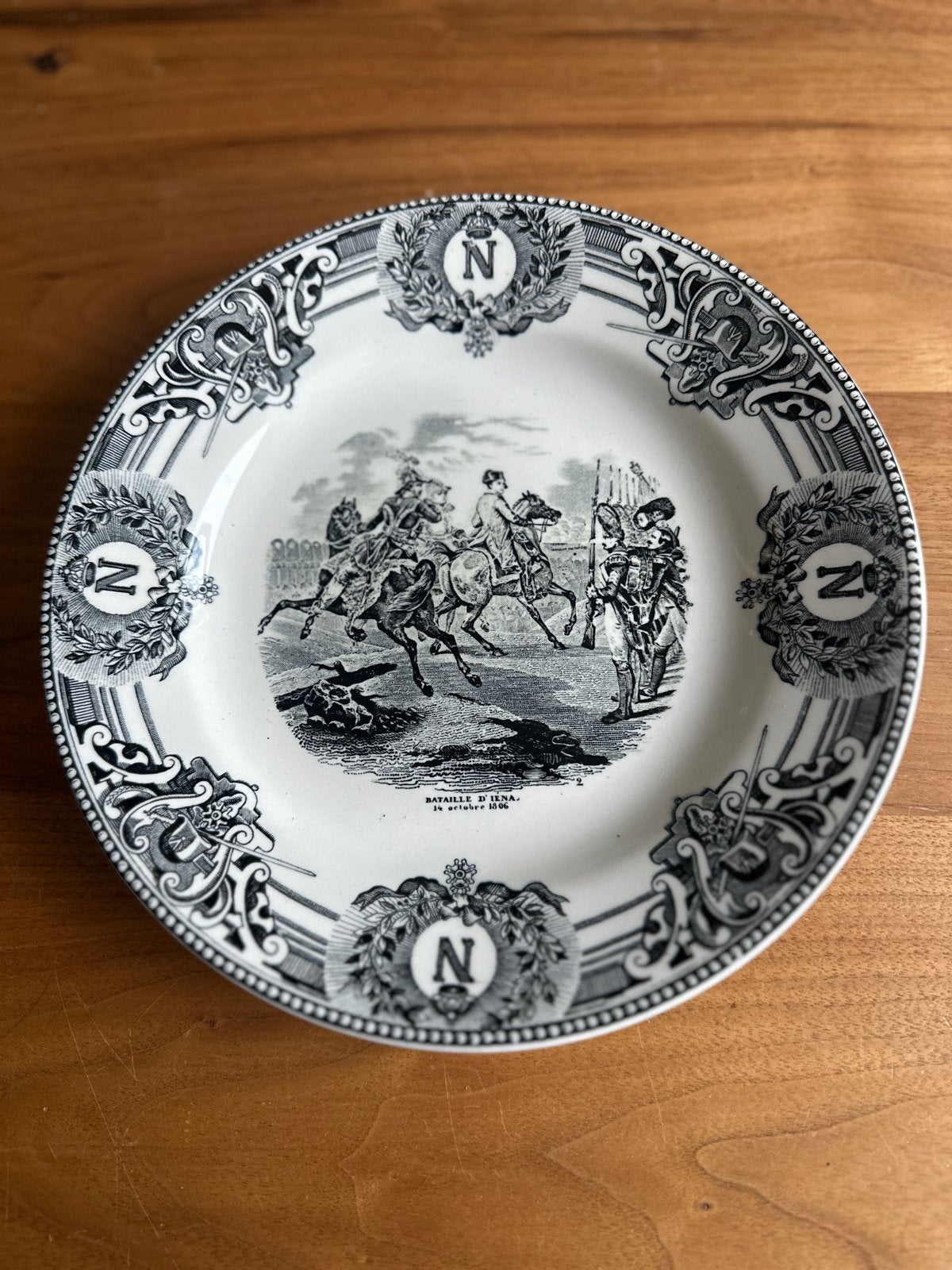 Antiek bord 'Bataille d'Iena' - Napoleon Bonaparte, Ophalen of Verzenden