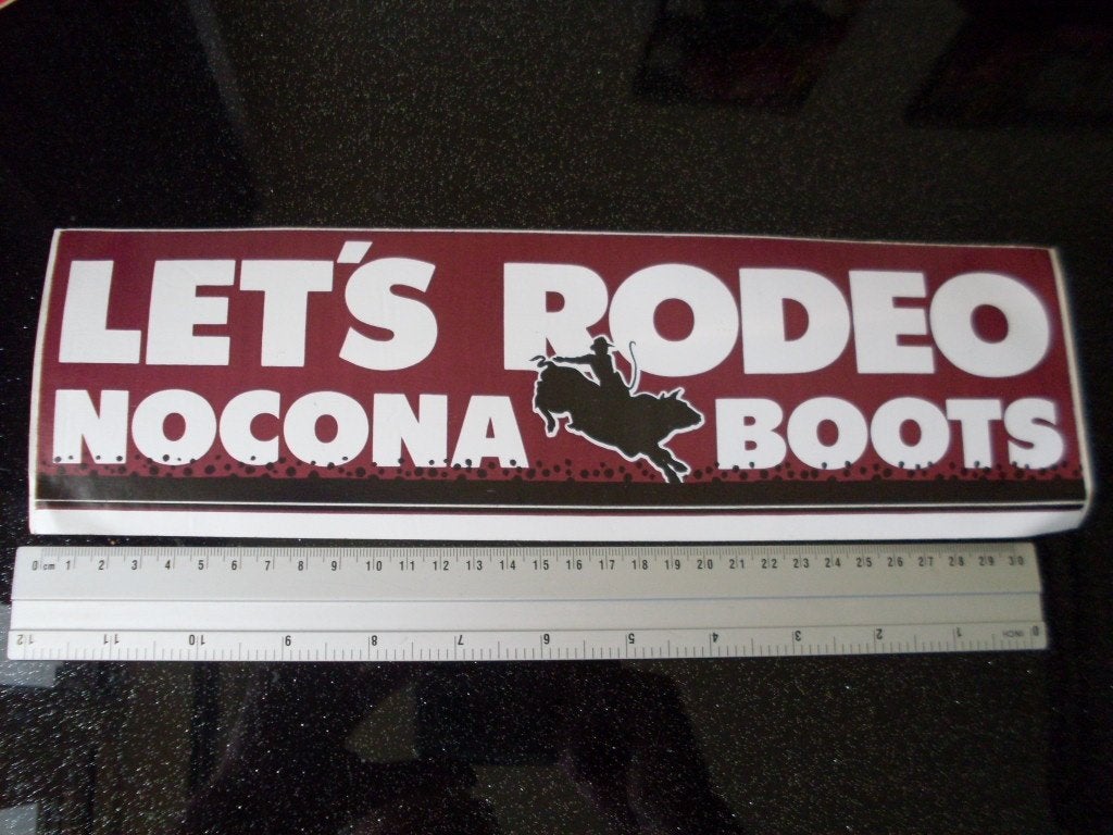grote sticker let's rodeo nocona boots logo western laarzen, Verzenden, Zo goed als nieuw, Merk