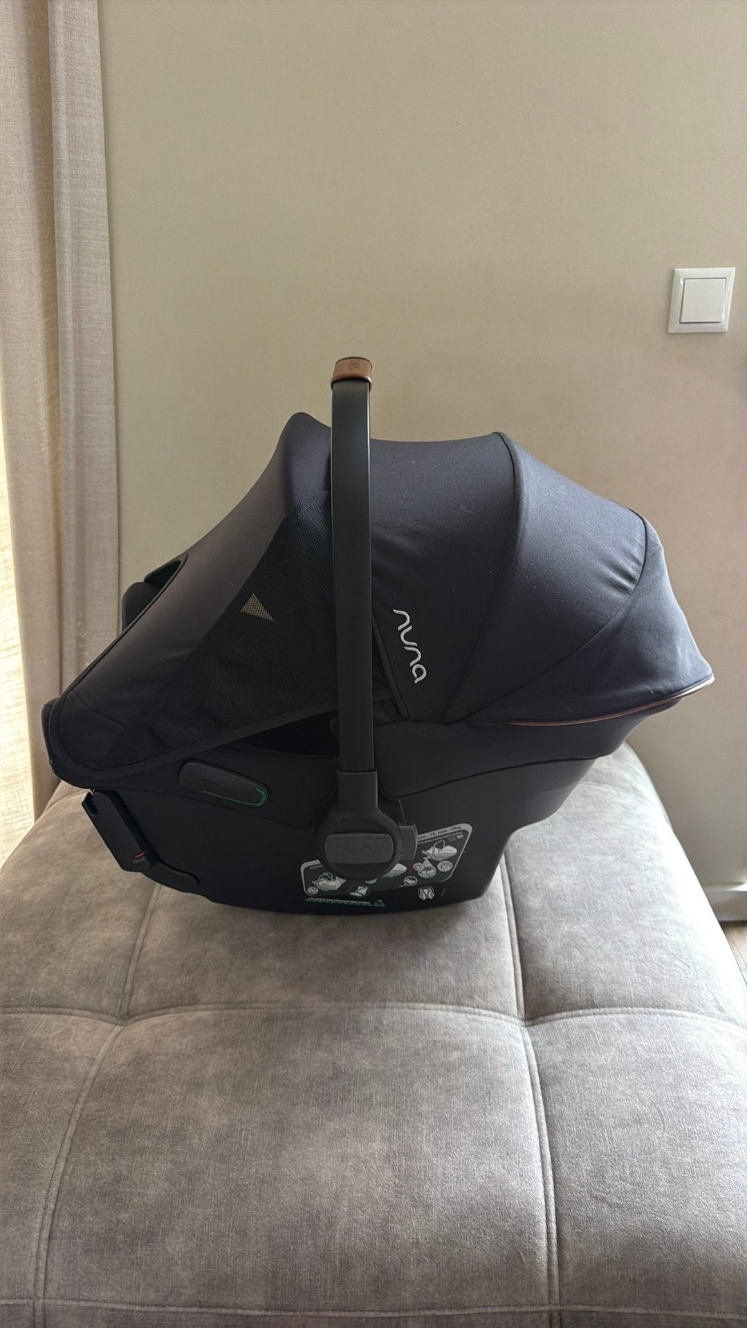 Maxi cosi Nuna pipa, Kinderen en Baby's, Autostoeltjes, Ophalen of Verzenden, Zo goed als nieuw, Isofix, 0 t/m 13 kg