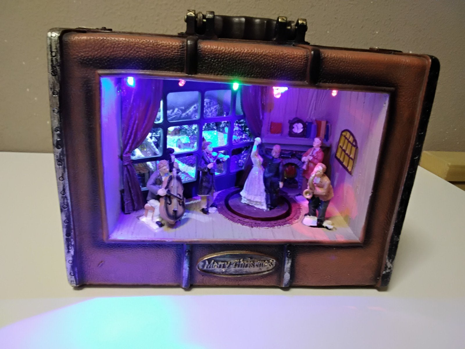 zeer leuke decoratie koffer met Diepte en licht, Ophalen