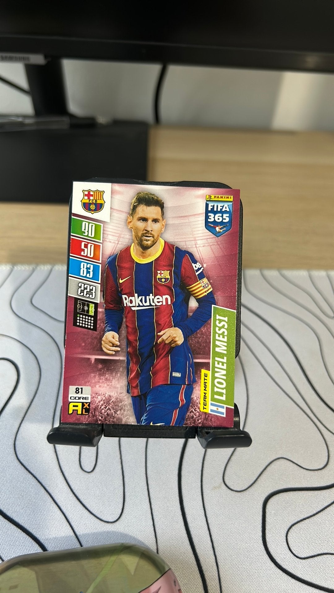 Lionel messi voetbalkaartje hele goeie staat, Ophalen of Verzenden, Nieuw, Plaatje