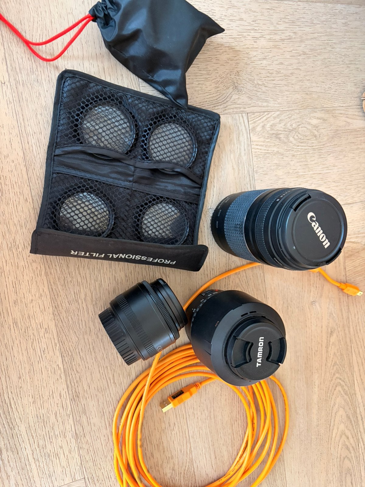 Diverse camera lenzen en meer, Audio, Tv en Foto, Fotografie | Lenzen en Objectieven, Ophalen, Canon, Beschermhoes/tas, Telelens