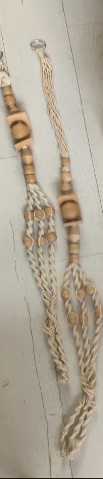 2 nieuwe XXL macreme hangers cremw wit hout, Ophalen of Verzenden, Zo goed als nieuw