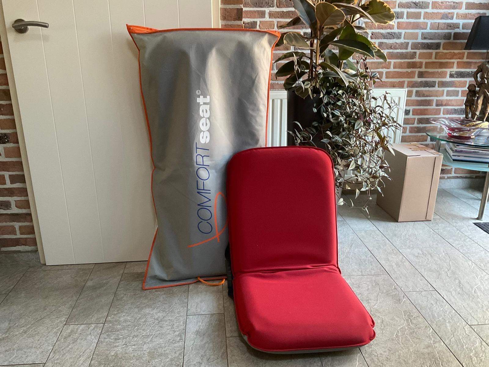 Comfort Seat - Rood opvouwbaar zitkussen/stoel, Ophalen, Gebruikt, Opvouwbaar, Draagbaar, Rood