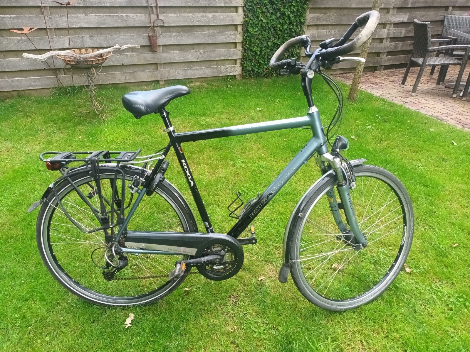 Koga Miyata Toerfiets 27 versnellingen - Framemaat 60, Ophalen, 28 inch, Vering, Velgrem