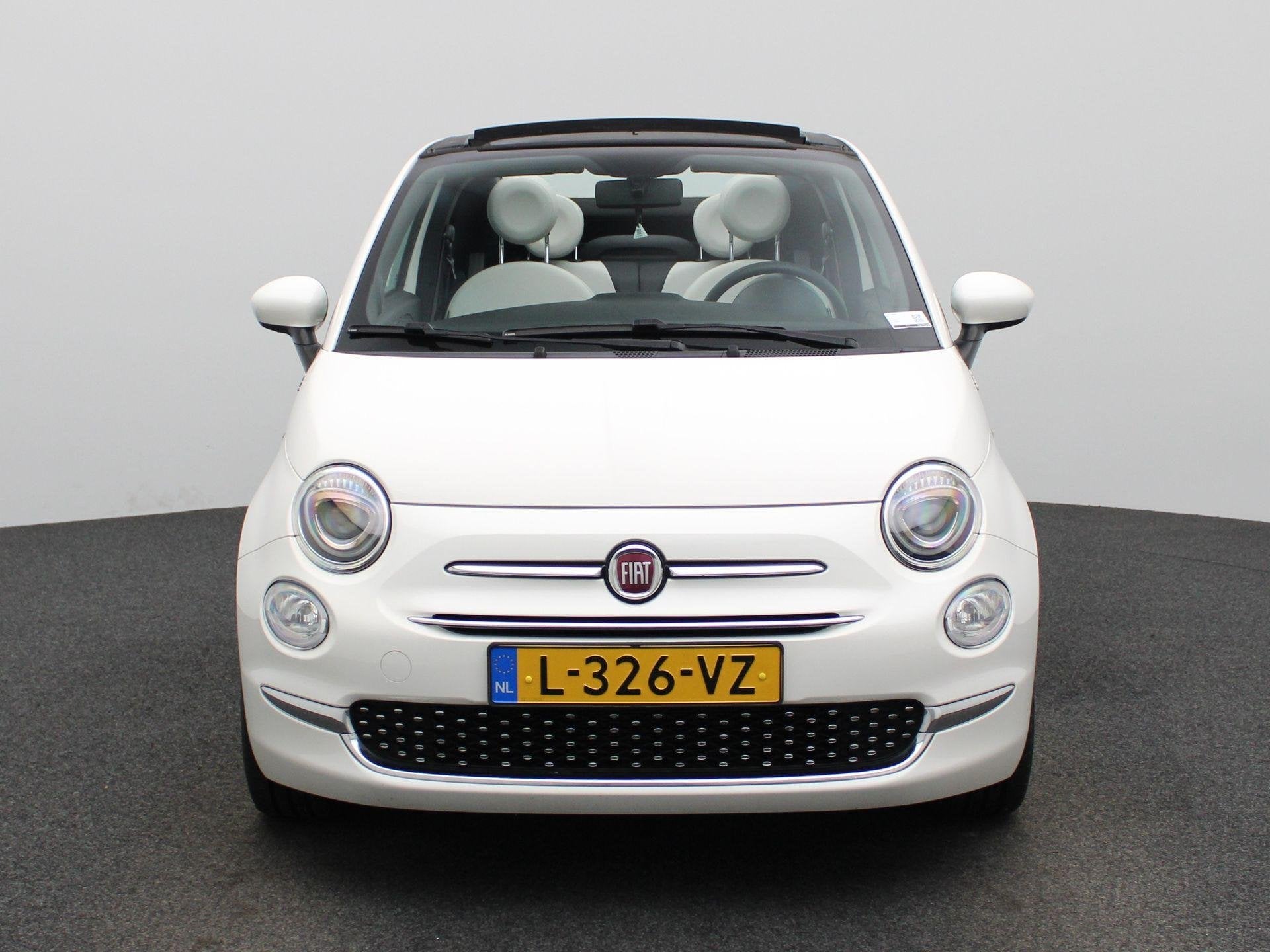 Fiat 500 C 1.0 Hybrid Dolcevita | Cabrio | Parkeer sensoren, Stof, 4 stoelen, Wit, Origineel Nederlands