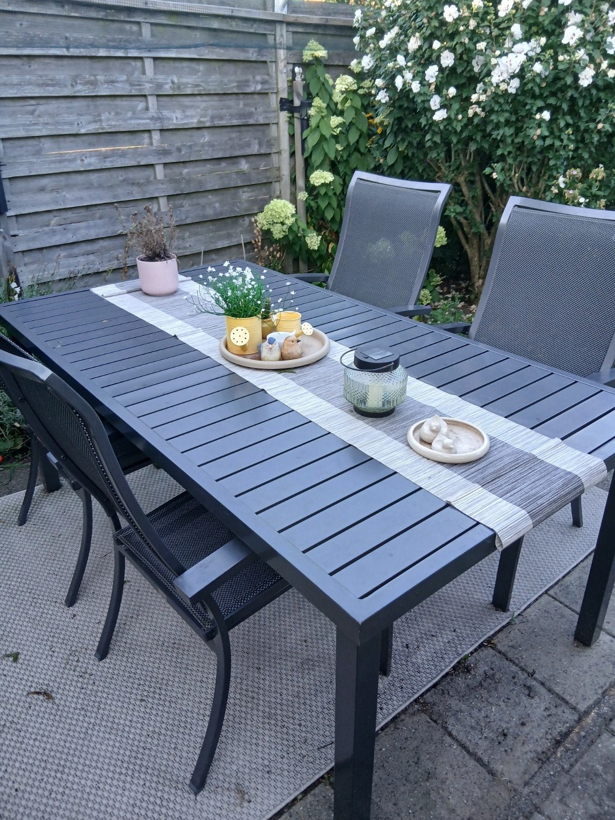 Bellagio Tuintafel 100x180 cm - Goede staat, Tuin en Terras, Ophalen, Gebruikt, Rechthoekig, Aluminium