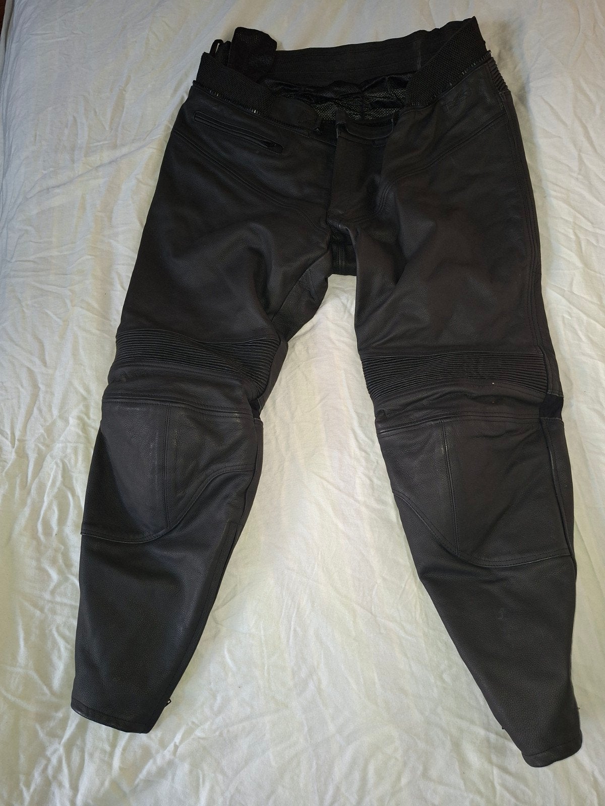 GL '75 Leren Motorbroek - Zwart, Motoren, Kleding | Motorkleding, Ophalen, Broek | leer, Heren, GL '75