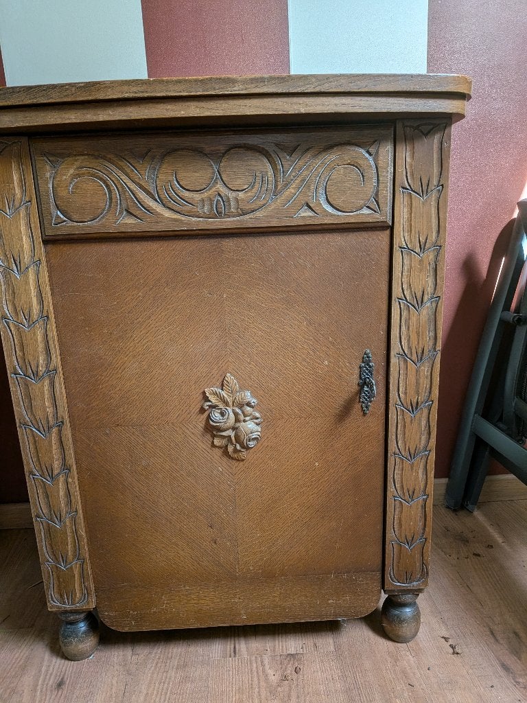 Antieke naaimachinekast, Ophalen of Verzenden