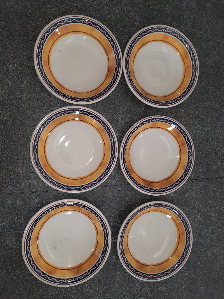 6 diepe tapas borden, Huis en Inrichting, Keuken | Servies, Ophalen of Verzenden, Aardewerk, Overige stijlen, Bord(en)