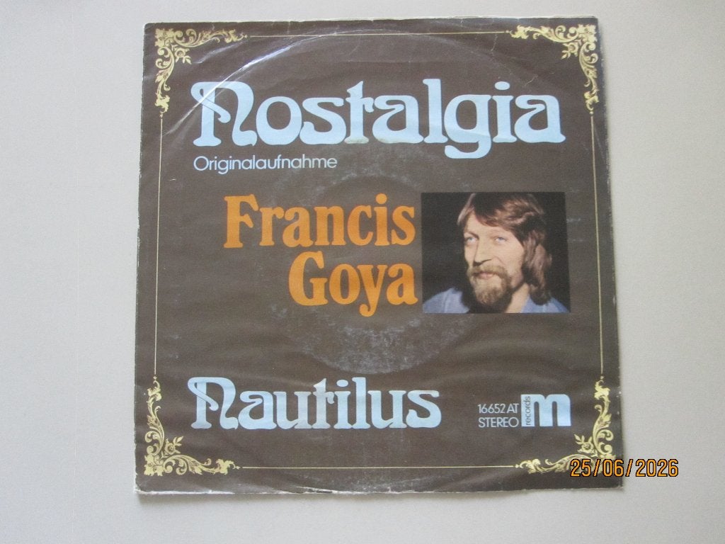 FRANCIS GOYA - nostalgie - vinyl 7", Ophalen of Verzenden, Gebruikt